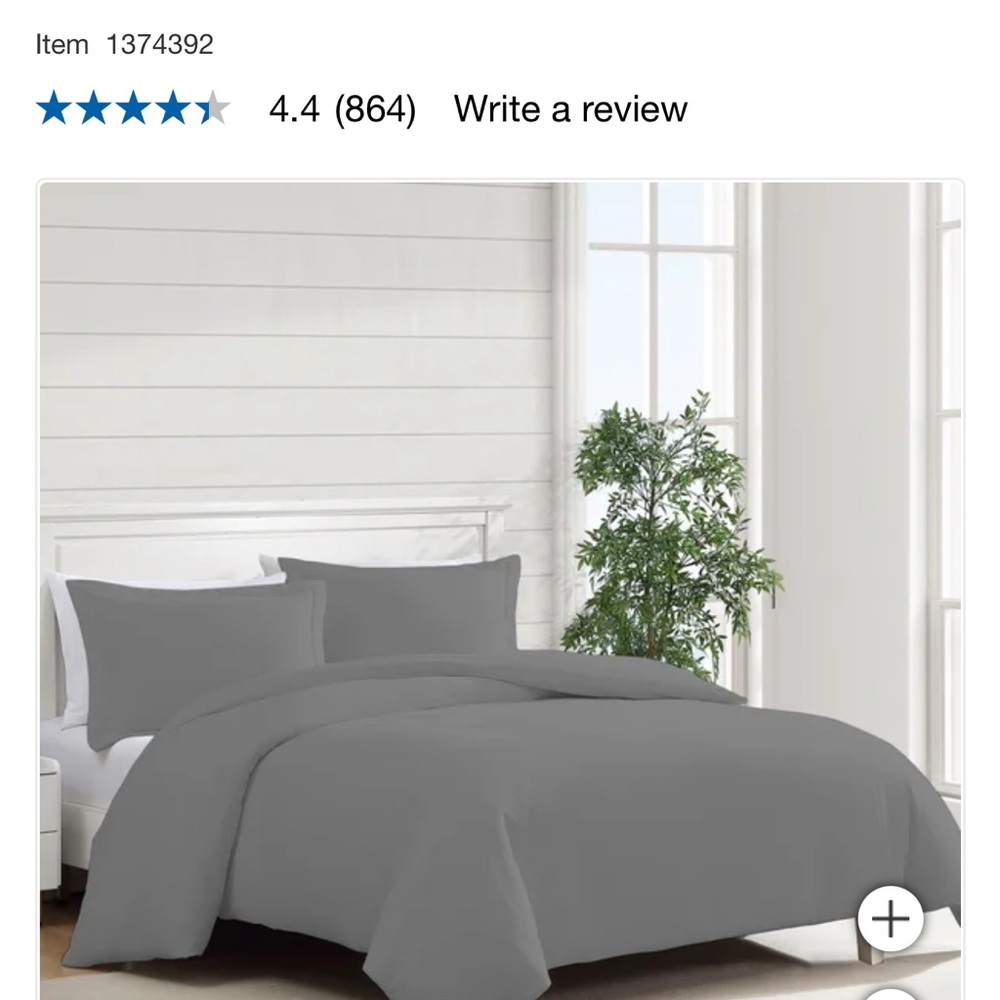Modern Gray Duvet Cover Set with Sophisticated Finish
